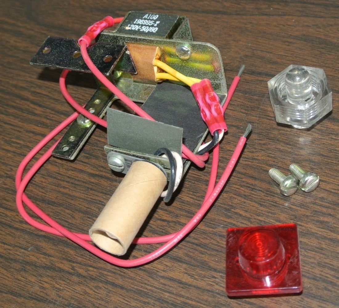 SYLVANIA / GTE KTM-21 PILOT LIGHT - RED LENS - 120V, 50/60Hz - NEW SURPLUS0