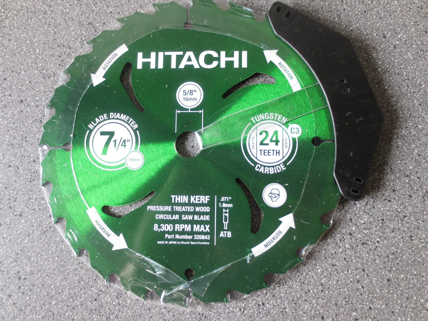 HITACHI 320843 CIRC. SAW BLADE 7-1/4" 24T CARBIDE THIN KERF ATB - NEW SURPLUS0