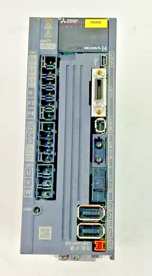MITSUBISHI MR-J4-70B-RJ SERVO DRIVE MODULE 750W 240VAC 8/6.5A 50/60HZ0