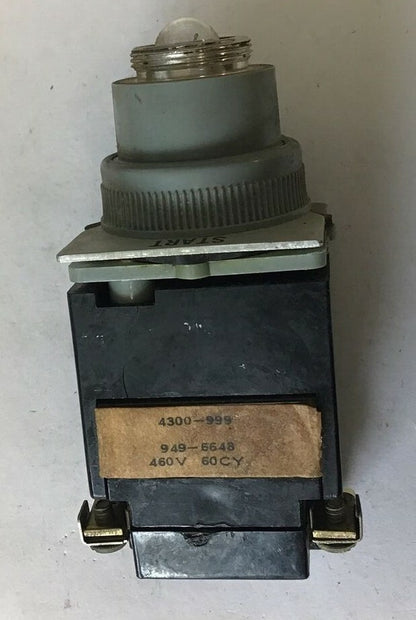  REES L992AB PUSHBUTTON START ILLIMUNIATED 4300-999/ 949-6648 460V 60CY4