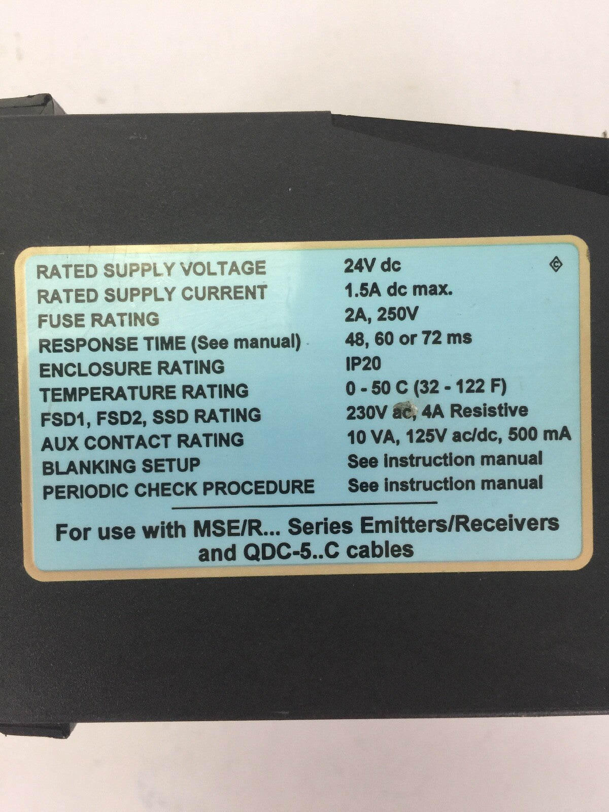 BANNER MSDINT-1 MINI-SCREEN CONTROLLER MODULE 24VDC 1.5A1