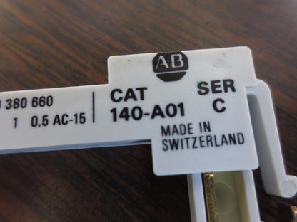 ALLEN-BRADLEY 140-A01 Ser. C - AUXILIARY CONTACT MOUNT - NEW SURPLUS, LOT of 31