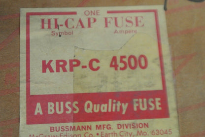 BUSS / BUSSMANN KRP-C 4500 HI-CAP FUSE / 4500A / 600V / NEW SURPLUS / KRP-C45006