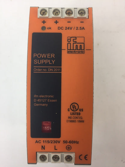 IFM SL2.502 / DN2011 24V-2.5A POWER SUPPLY. 0