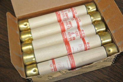 BOX of 10 / ECONOMY / ECO EOS-4 ONE-TIME FUSE / 4A / 600V / NEW SURPLUS0