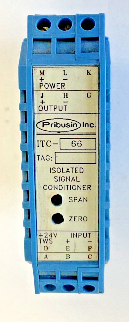 PRIBUSIN ITC-66 ISOLATED SIGNAL CONDITIONER 24VDC 80MA0
