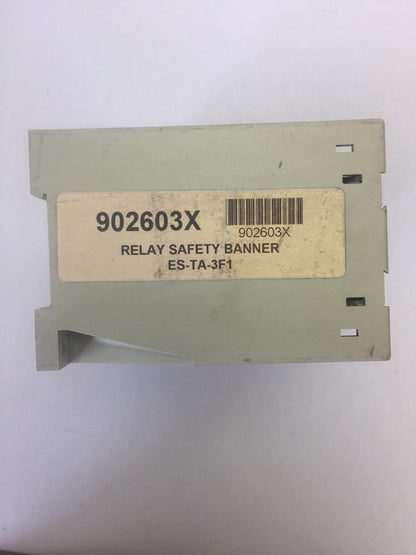 BANNER ES-TA-3F1 SAFETY RELAY 24VDC 450mA1
