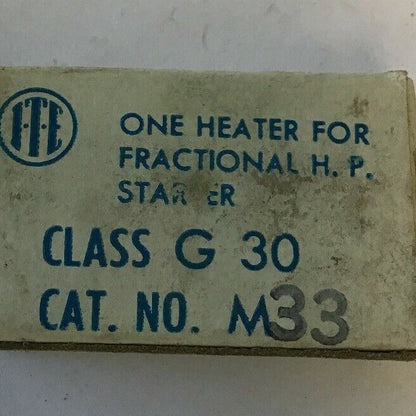 ITE M33 HEATER CLASS G30***LOTOF8***1