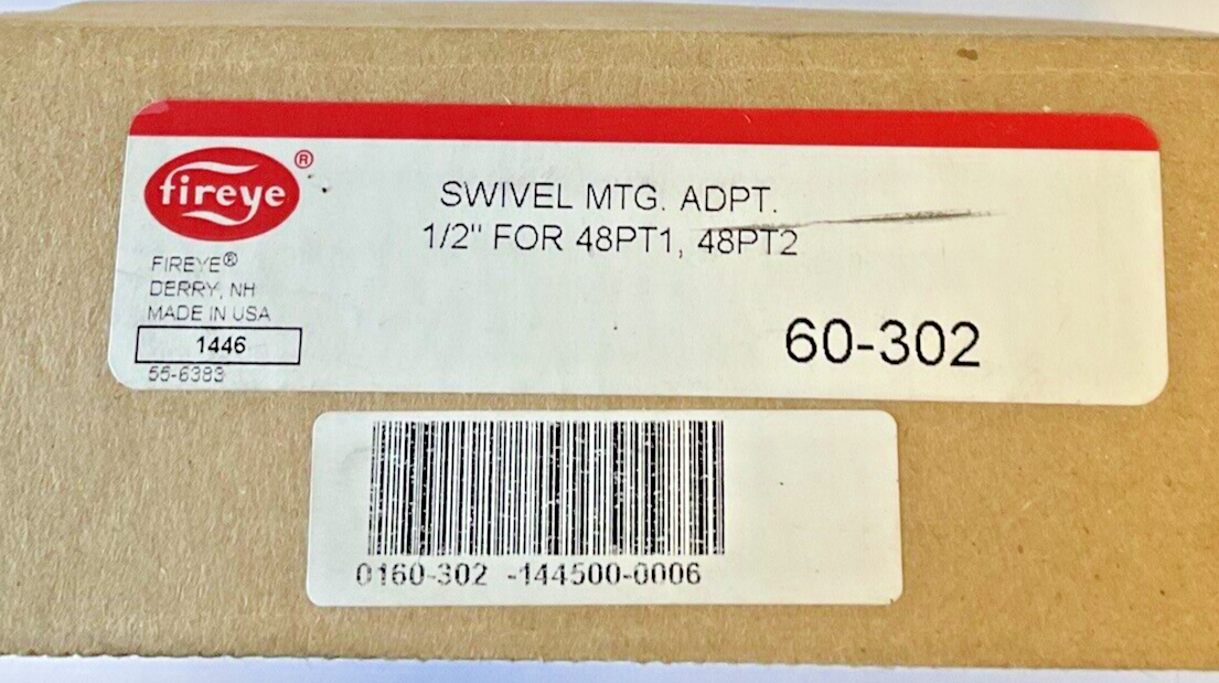 FIREYE 60-302 SWIVEL MOUNTING ADAPTER 1/2"1