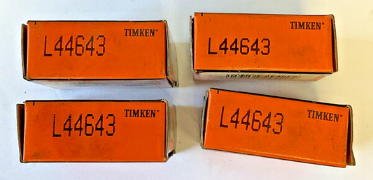 TIMKEN L44643 TAPPERED ROLLER BEARINGS ***LOTOF4***0