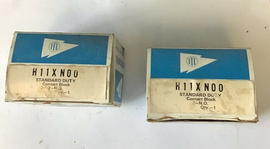 I-T-E H11XN00 STANDARD DUTY CONTACT BLOCK 2-N.O. ***LOTOF2***0