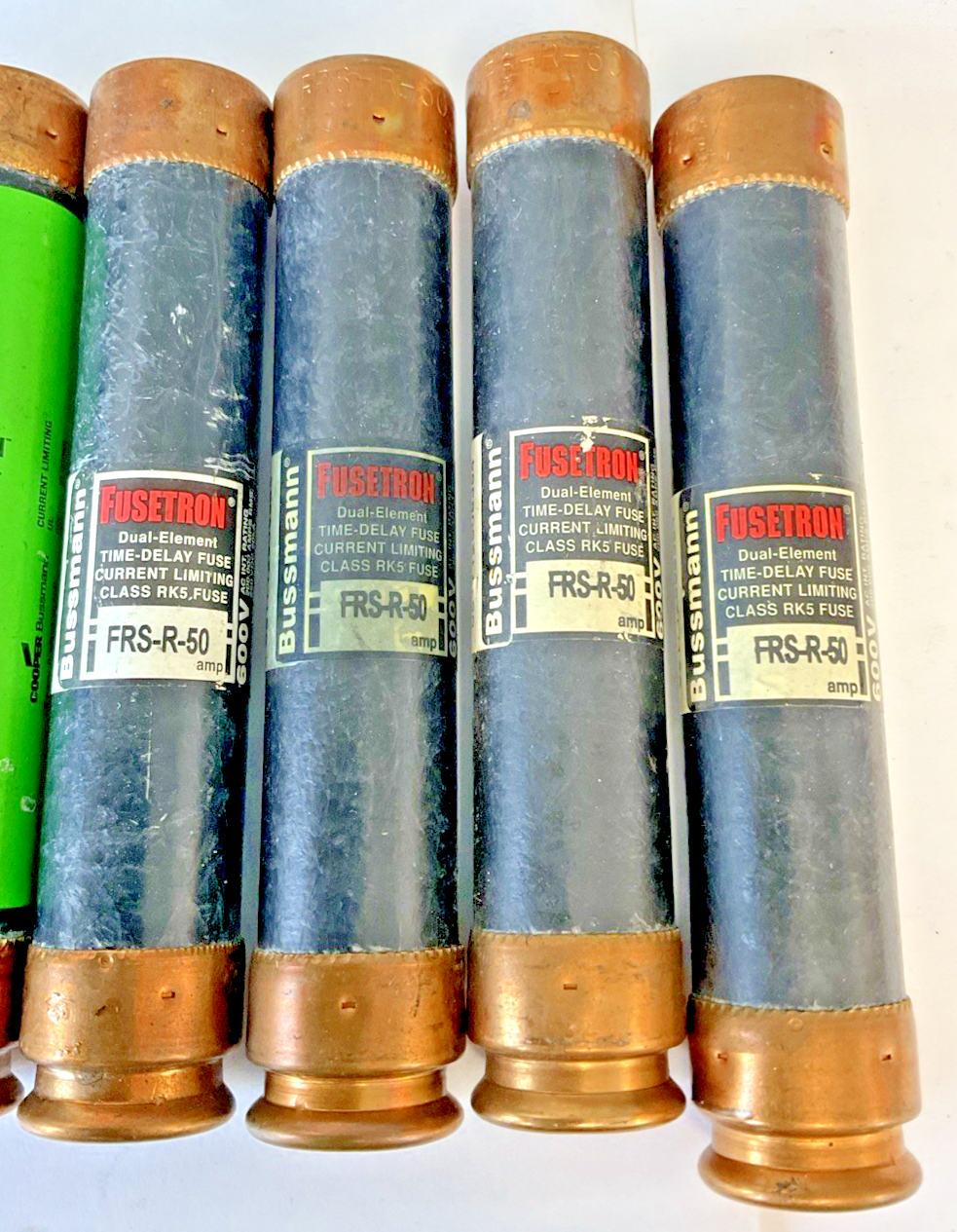BUSSMANN FRS-R-50 FUSETRON FUSE CLASS RK5 600VAC 250VDC ***LOTOF6***2