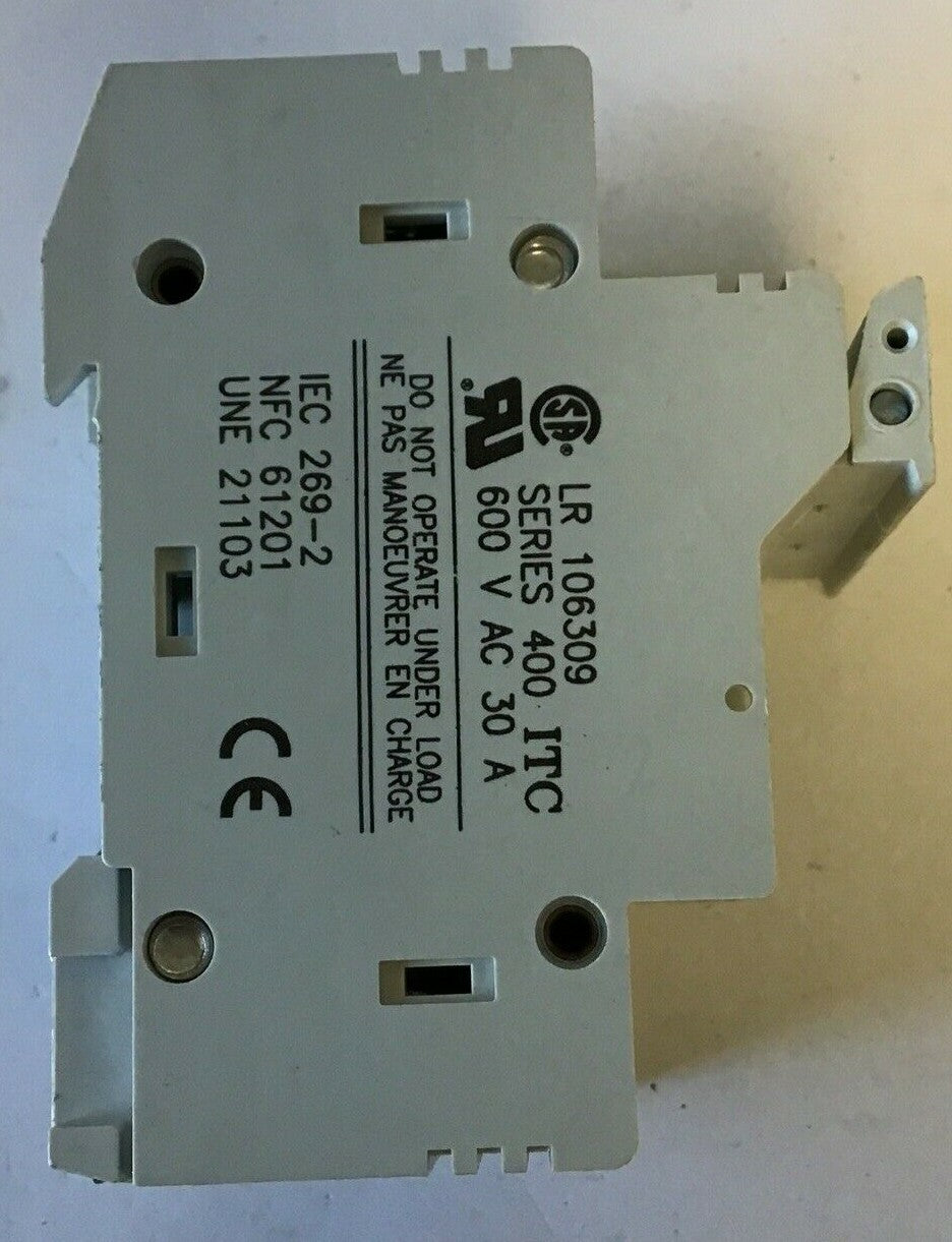 ITC VLC10 FUSE HOLDER LR 106309 600VAC 30A 3P3