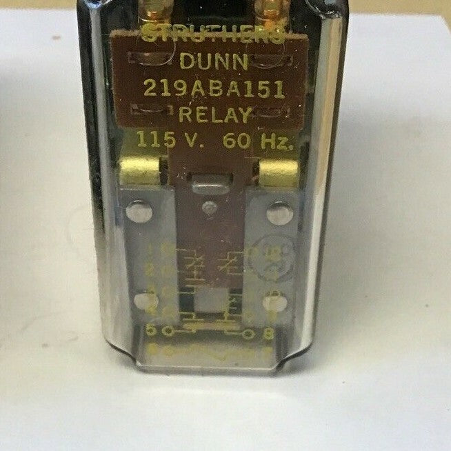 STRUTHERS DUNN 219ABA151 RELAY 115V 60HZ2