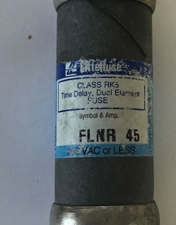 LITTELFUSE FLNR45 POWR-GARD (3)& SLO-BLO (4) CURRENT LIMITING 250VAC***LOTOF7***1