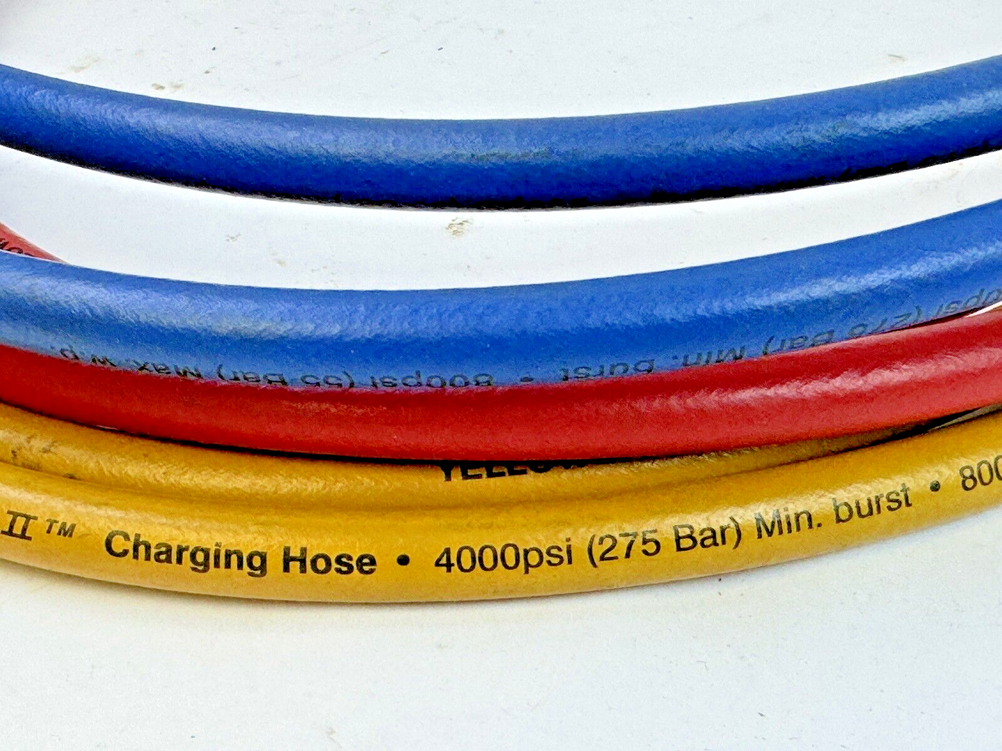 YELLOW JACKET - 22986 - PLUS II 72" 1/4" CHARGING HOSES -RED, YELLOW, BLUE3