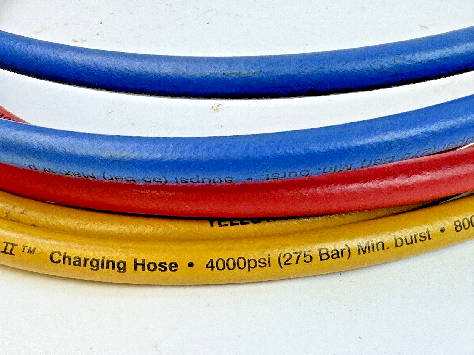 YELLOW JACKET - 22986 - PLUS II 72" 1/4" CHARGING HOSES -RED, YELLOW, BLUE3