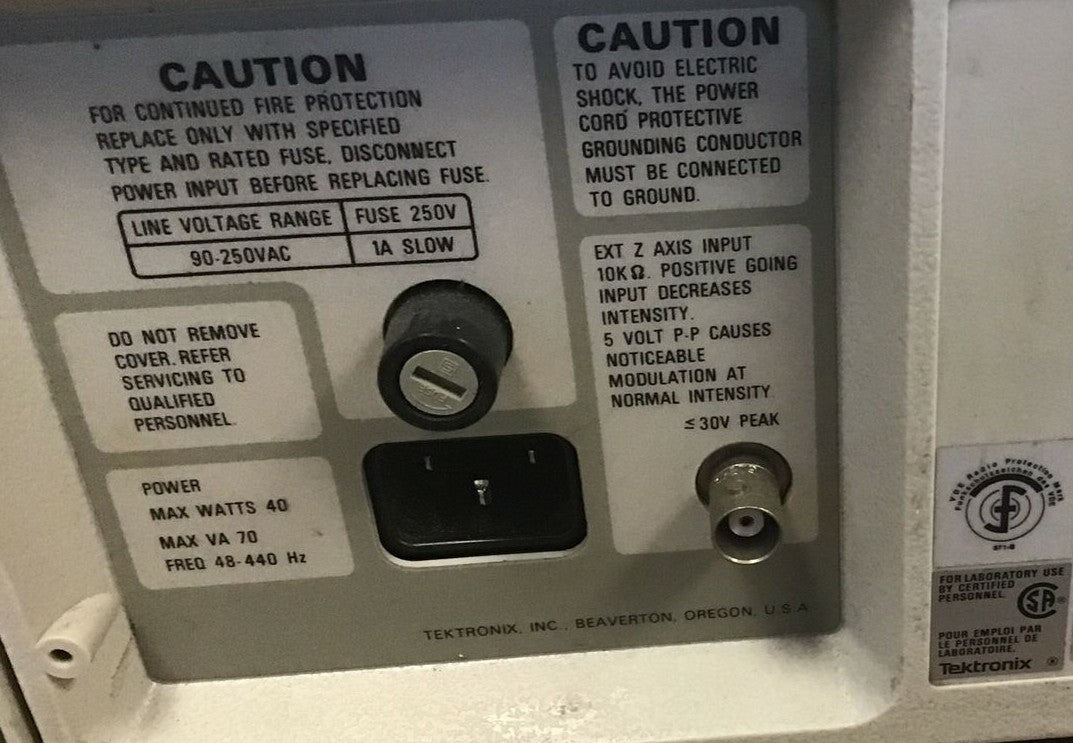 TEKTRONIX 2213A ANALOG OSCILLOSCOPE 250VAC 5