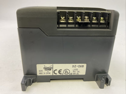 DIRECT 205 LOGIC KOYO D2-06B POWER SUPPLY 110/220VAC 6 SLOT RACK OUTPUT 24VDC1