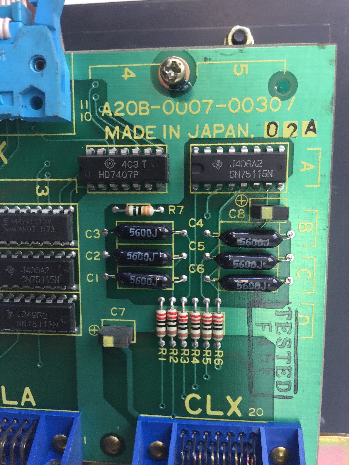 FANUC A02B-0059-C032 MDI/CRT UNIT A61L-0001-0072 A20B-0007-0030/02A7
