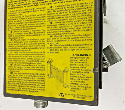 STI 70027-1000 LIGHT CURTAIN CONTROLLER LCC-FB-AC1-U 115VAC 50/60HZ 30VA2