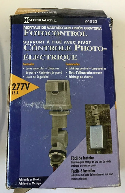 INTERMATIC K4233 PHOTO CONTROL STEM MOUNT WITH SWIVEL 277V 15A 1