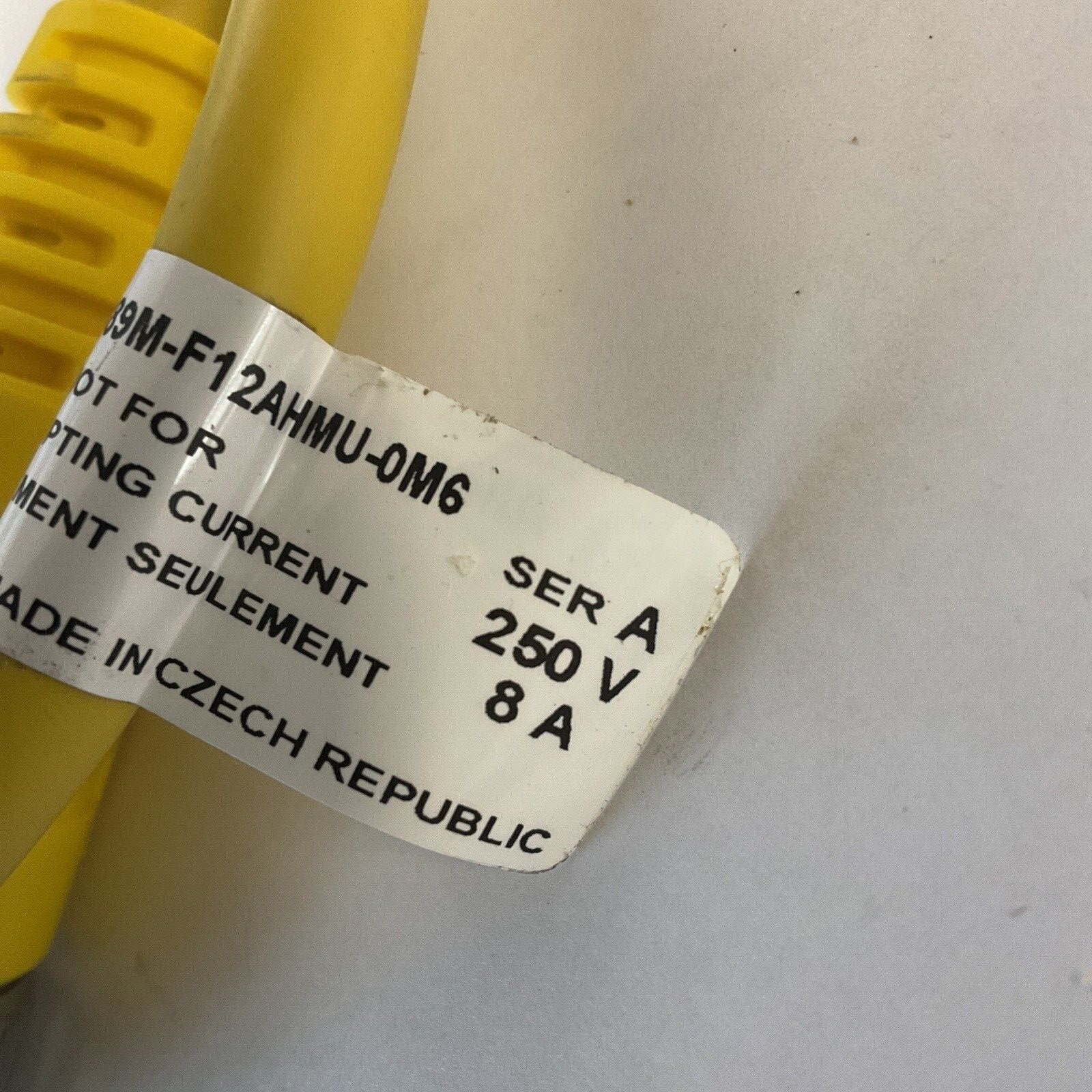 ALLEN BRADLEY 899M-F12AHMU-0M6 PATCHCORD SER.A 12PIN 250V 8A2