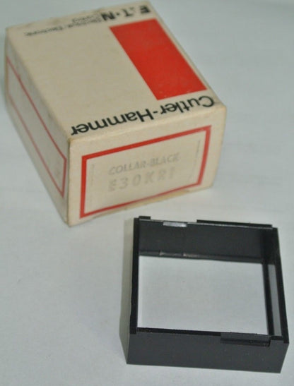 CUTLER-HAMMER E30KR1 COLLAR - for PUSHBUTTONS - BLACK - NEW SURPLUS0