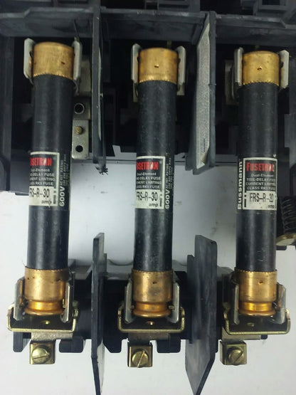 ALLEN BRADLEY 1494V-DS30 SER. A, FUSIBLE SWITCH, 3PH, 3P, 30A, 600V,1494V-FSR6333