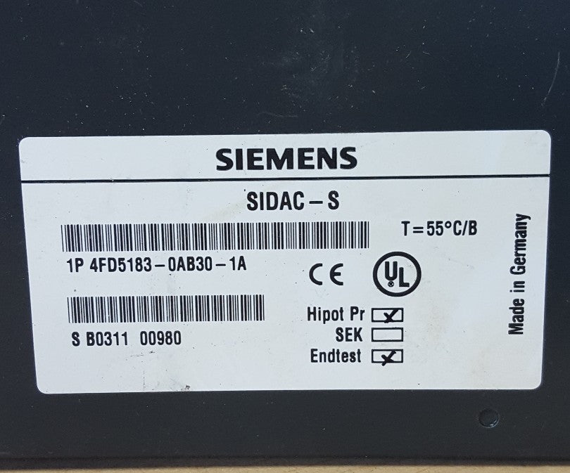 Siemens SIDAC-S 4FD5183-0AB30-1A 30V DC 2,3A 1