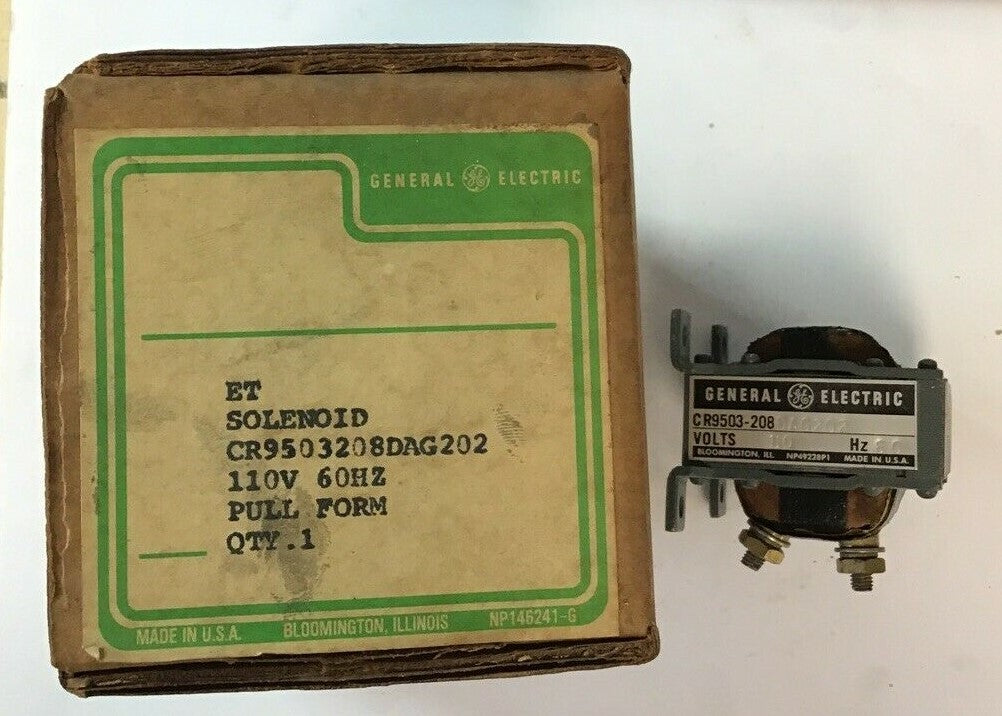 GENERAL ELECTRIC CR9503-208DAG202 ET SOLENOID 110V 60HZ 0
