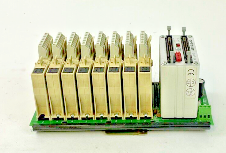 OPTO 22 SNAP8M W/ SNAP-OAC5(8) W/ SNAP B4  8 SLOT MODULE RACK5