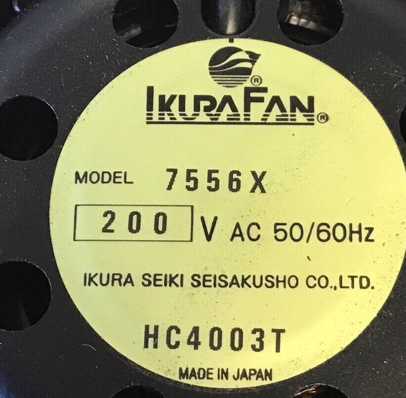IKURA FAN 7556X FAN 200VAC 50/60HZ W/THAIR AHC003 200V FAN SENSOR2