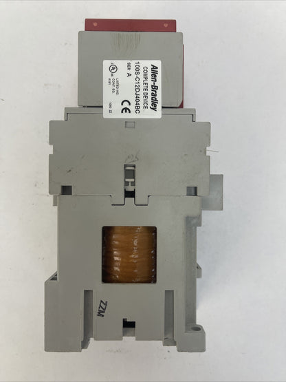 ALLEN BRADLEY 100S-C12DJ404BC CONTACTOR 600VAC 10HP (100-C12D*400 + 100S-F)24VDC0