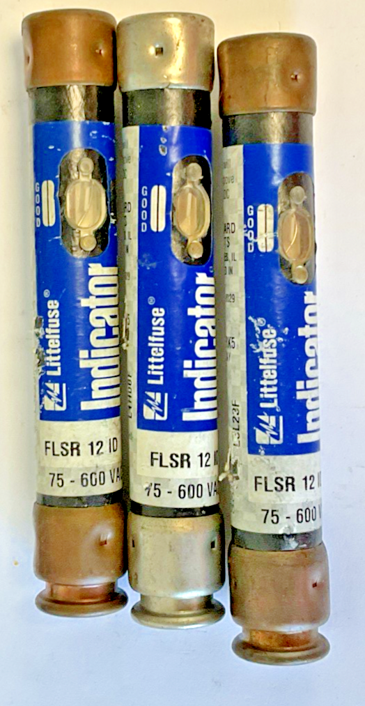 LITTELFUSE FLSR 12 ID INDICATOR FUSE 75-600VAC 12A ***LOTOF3***0