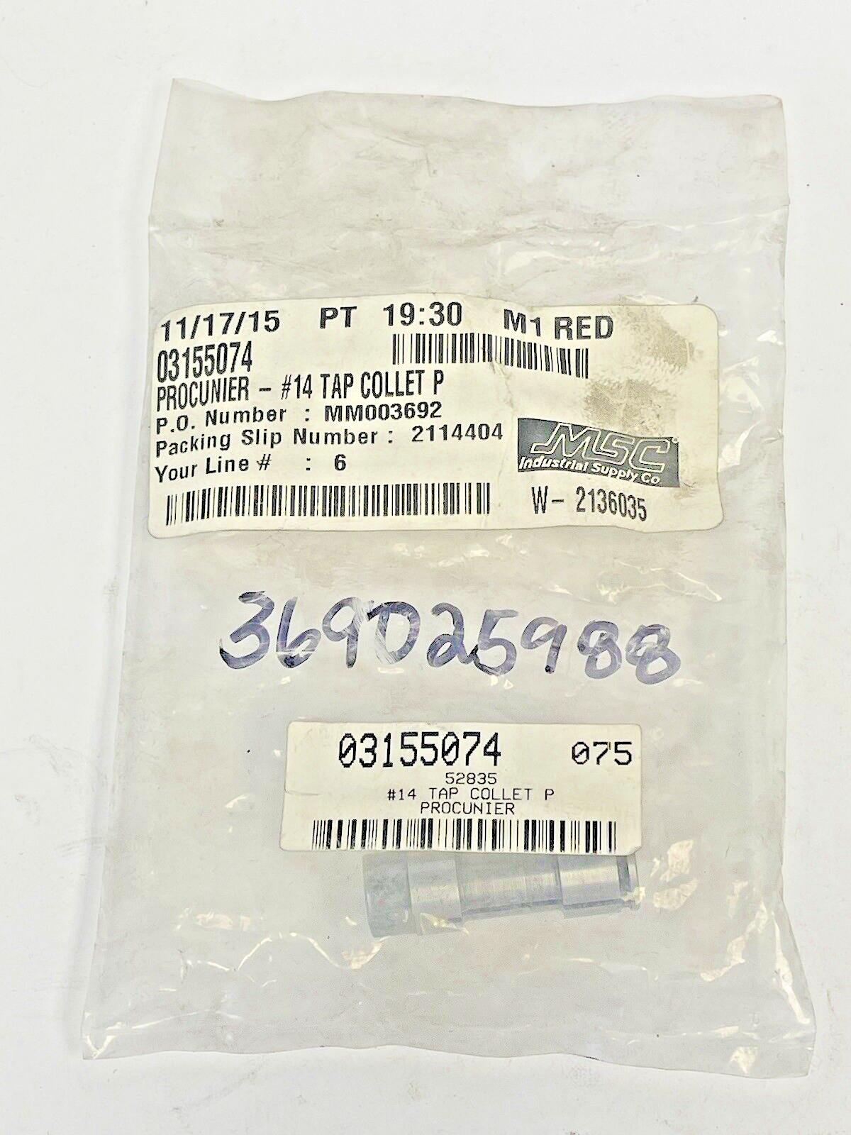 ROCKFORD ETTCO PROCUNIER - 03155074 - TAP COLLET - #14 TAP0