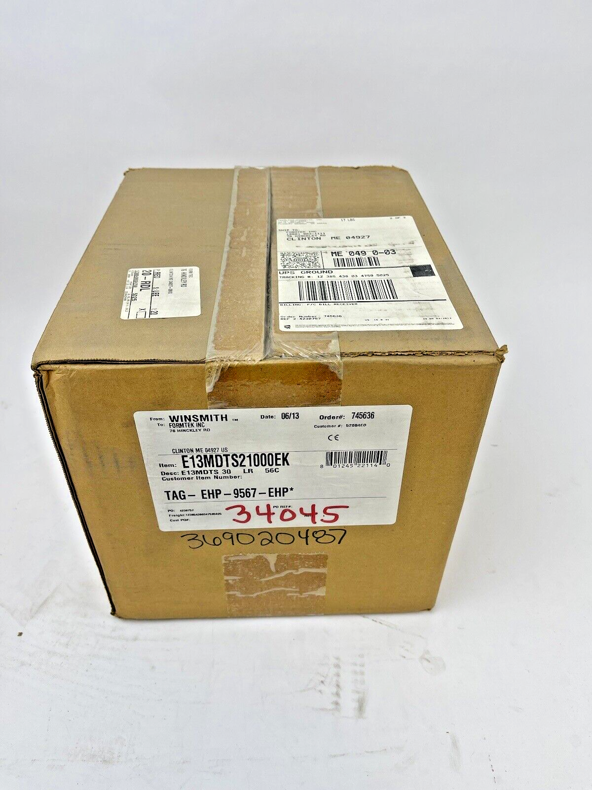 WINSMITH - E13MDTS21000EK - WORM GEAR REDUCER - E13MDTS 30 LR 56C - 30:1 RATIO2