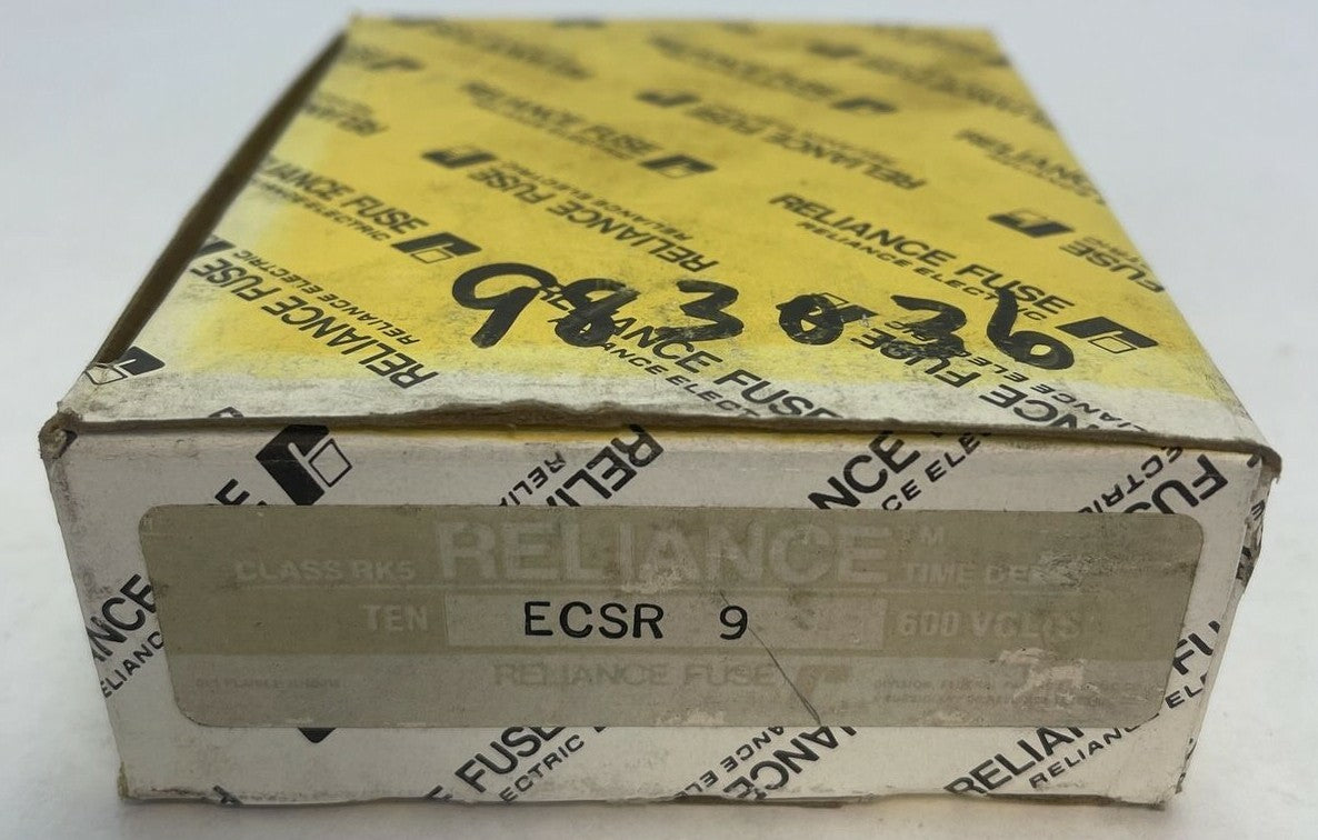 RELIANCE ECSR9 CLASS RK5 TIME DELAY DUAL ELEMENT FUSE 9AMP 600VAC (LOT OF 10)0