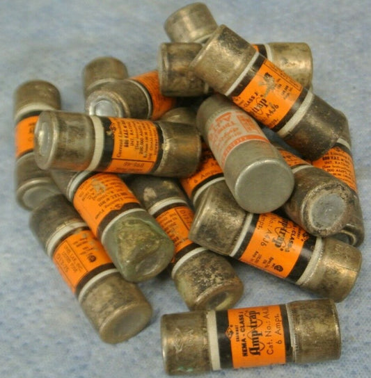 LOT of 17 / SHAWMUT A4J6 AMP-TRAP® CLASS J FUSE / 6A / 600V0