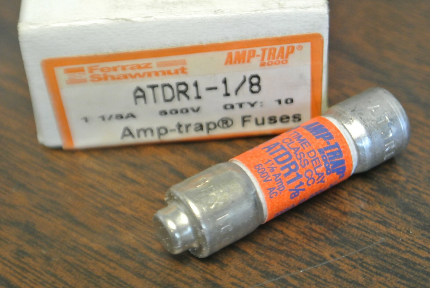 LOT of 8 / FERRAZ-SHAWMUT ATDR1-1/8 FUSE / 1-1/8A, 600V / NEW SURPLUS ATDR 1-1/82