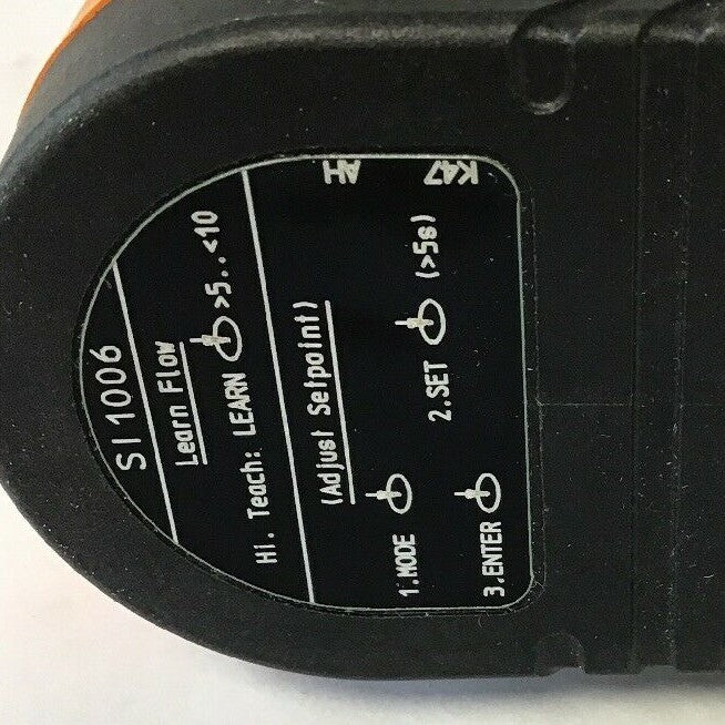 EFECTOR FLOW METER SI8507 240VAC SI1006 W/U40008 8