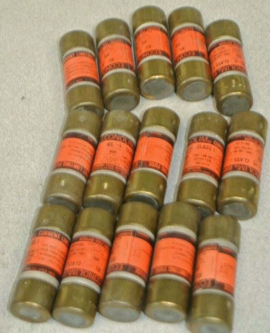 LOT of 15 / ECONOMY JCL4 CLASS J CURRENT-LIMITING FUSE / 4A / 600V / NEW SURPLUS0