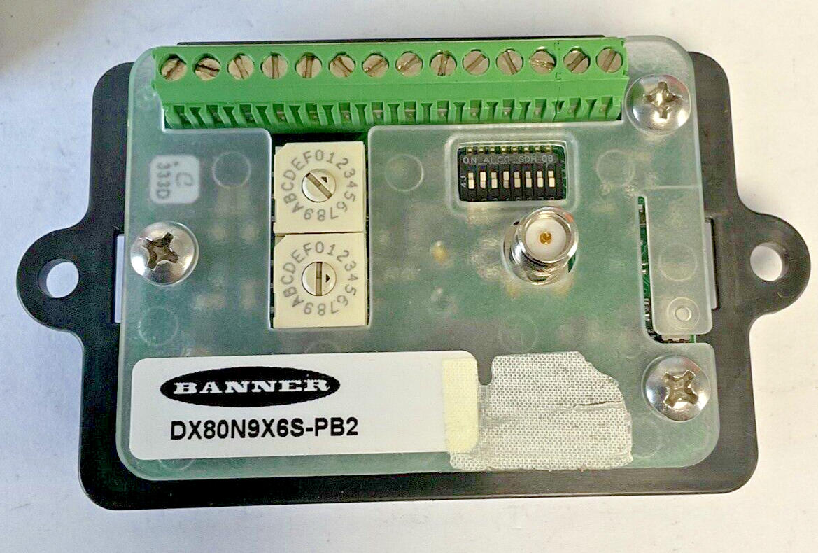BANNER DX80N9X6S-PB2 NODE BOARD WITH ANTENNA1