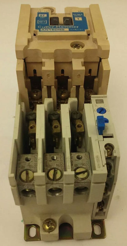 CUTLER HAMMER / EATON AN16DN0 STARTER SIZE 1 27A 600V 3PH 10 HP C306GN35