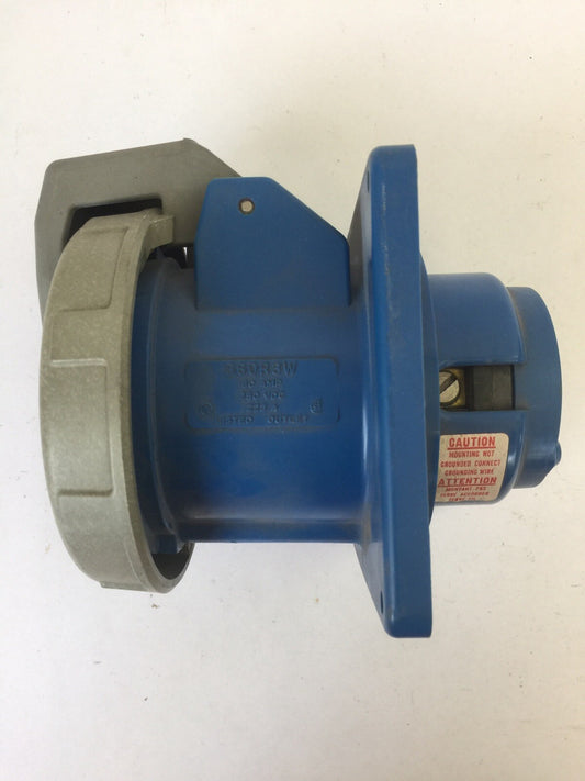 HUBBELL 360R3W PIN & SLEEVE RECEPTACLE 60A 250VDC 0