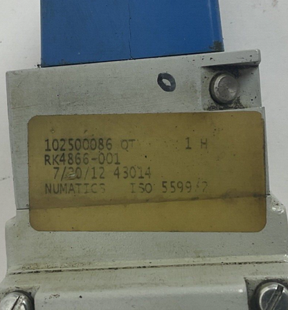 NUMATICS 150 PSIG-AIR SOLENOID VALVE ISO5599/2 I34BB600MP000612
