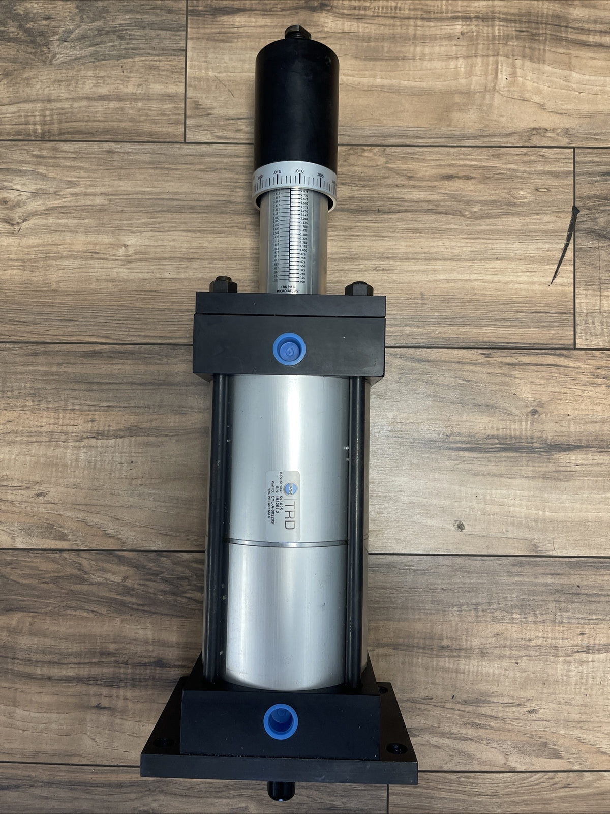 TRD BIMBA CYL-A-002209 PNEUMATIC CYLINDER BORE/STROKE: 5x3X2S 125PSI AIR MAX0