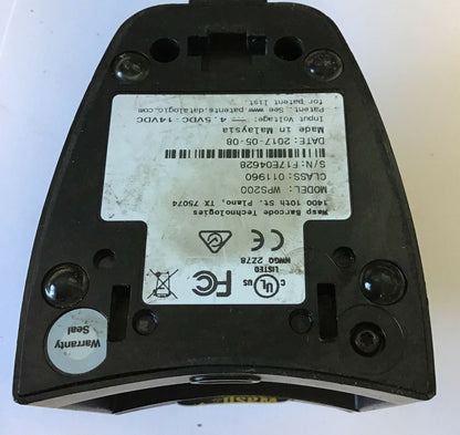WASP WPS200 BARCODE READER CLASS 011960 4.5-14VDC USB7