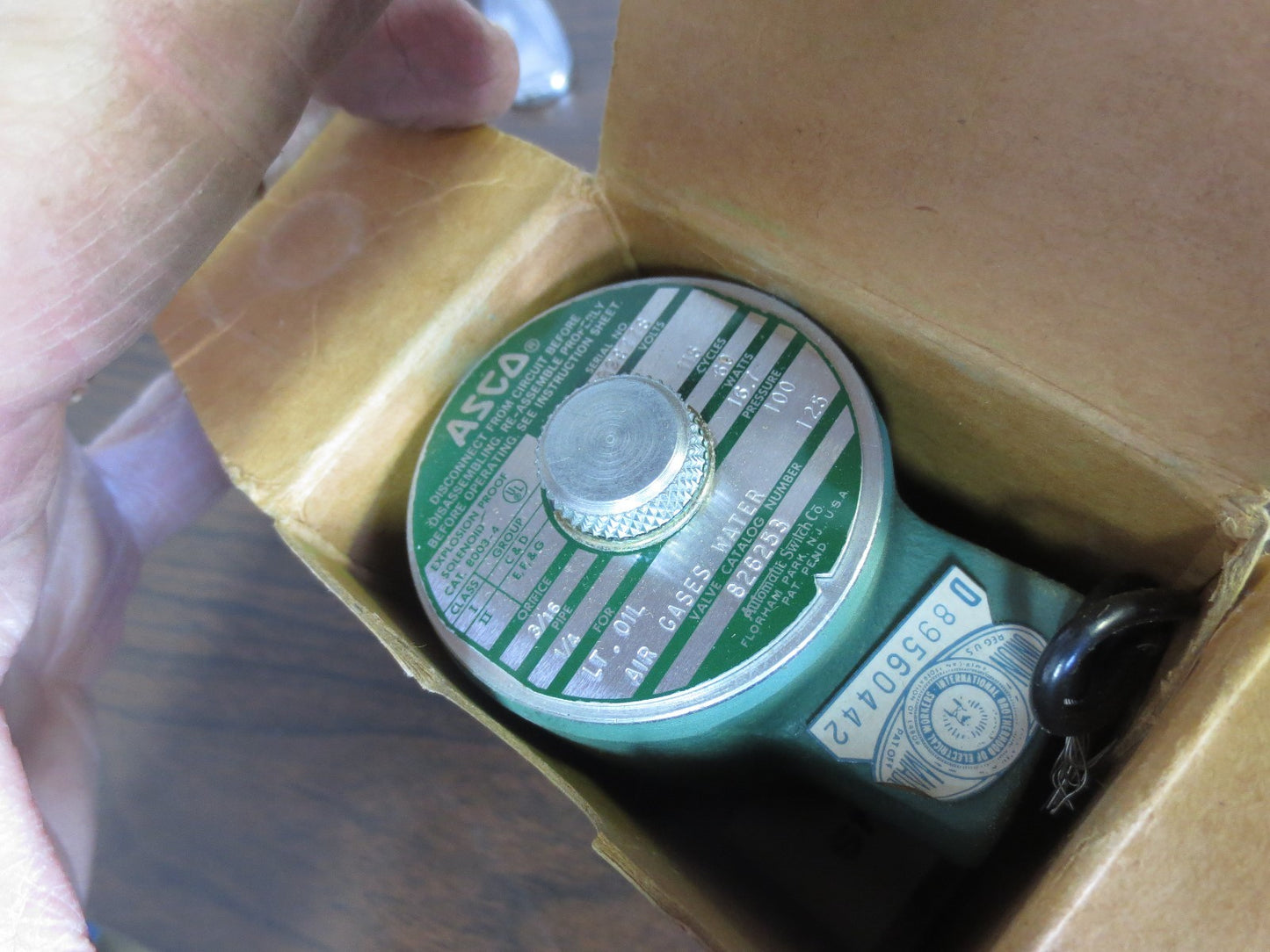 ASCO 826253 SOLENOID VALVE - NEW SURPLUS in BOX0