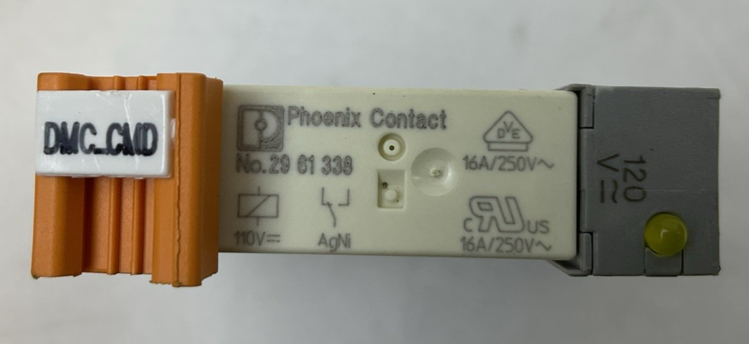 PHOENIX CONTACT PLC-BSC-120UC/21HC TERMINAL BLOCK 29 61 338 RELAY 16A 250VAC1